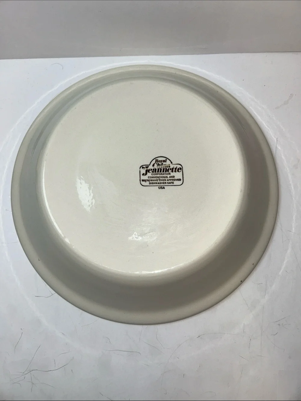 1983 Royal China Jeannette Country Ceramic Harvest cherry pie recipe plate
